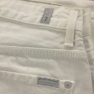 7 for all mankind White Slimmy Jean